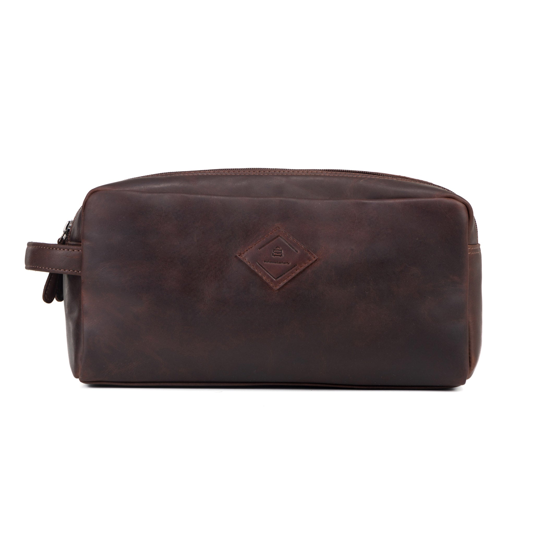 Large Leather Toiletry Bag - Eve