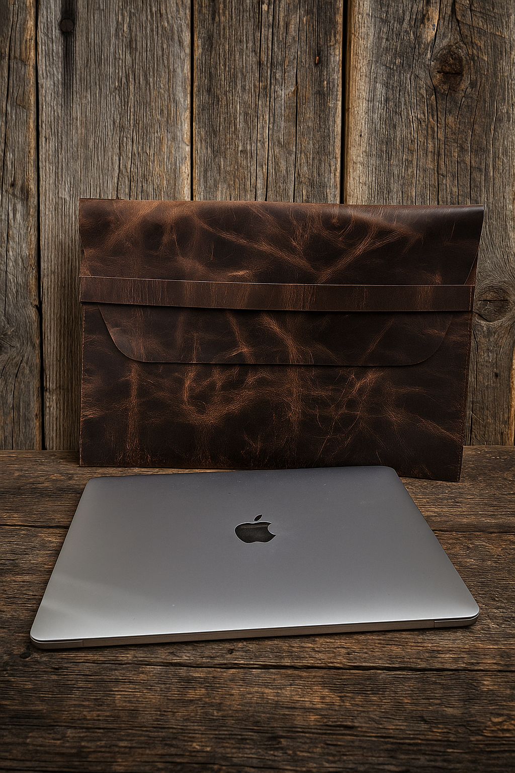 Urban Nomad Macbook Leather Laptop Sleeve -  13–15" Laptops + Essentials