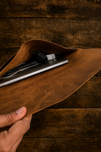 Urban Nomad Macbook Leather Laptop Sleeve -  13–15" Laptops + Essentials