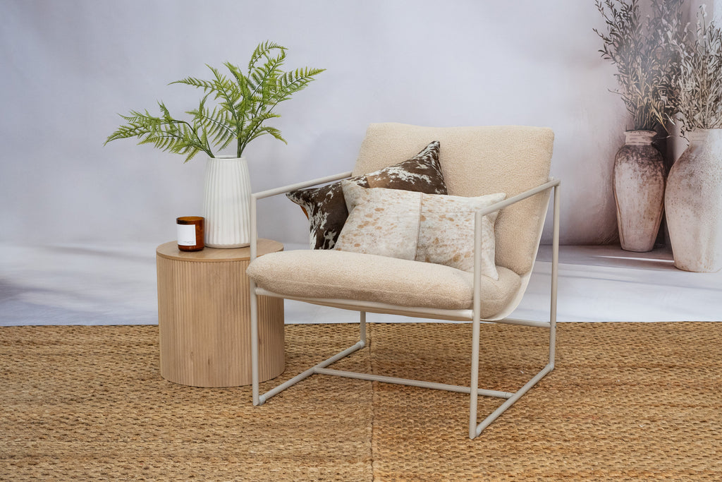 Luxury Brown & White Cowhide Cushion - Rectangle Pillow Cover