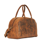 Rustic Traveller Handmade Leather Duffle Weekender Bag