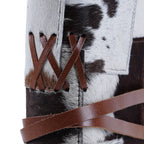 Handmade Cowhide Leather Journal | Rustic Tie-Closure Notebook