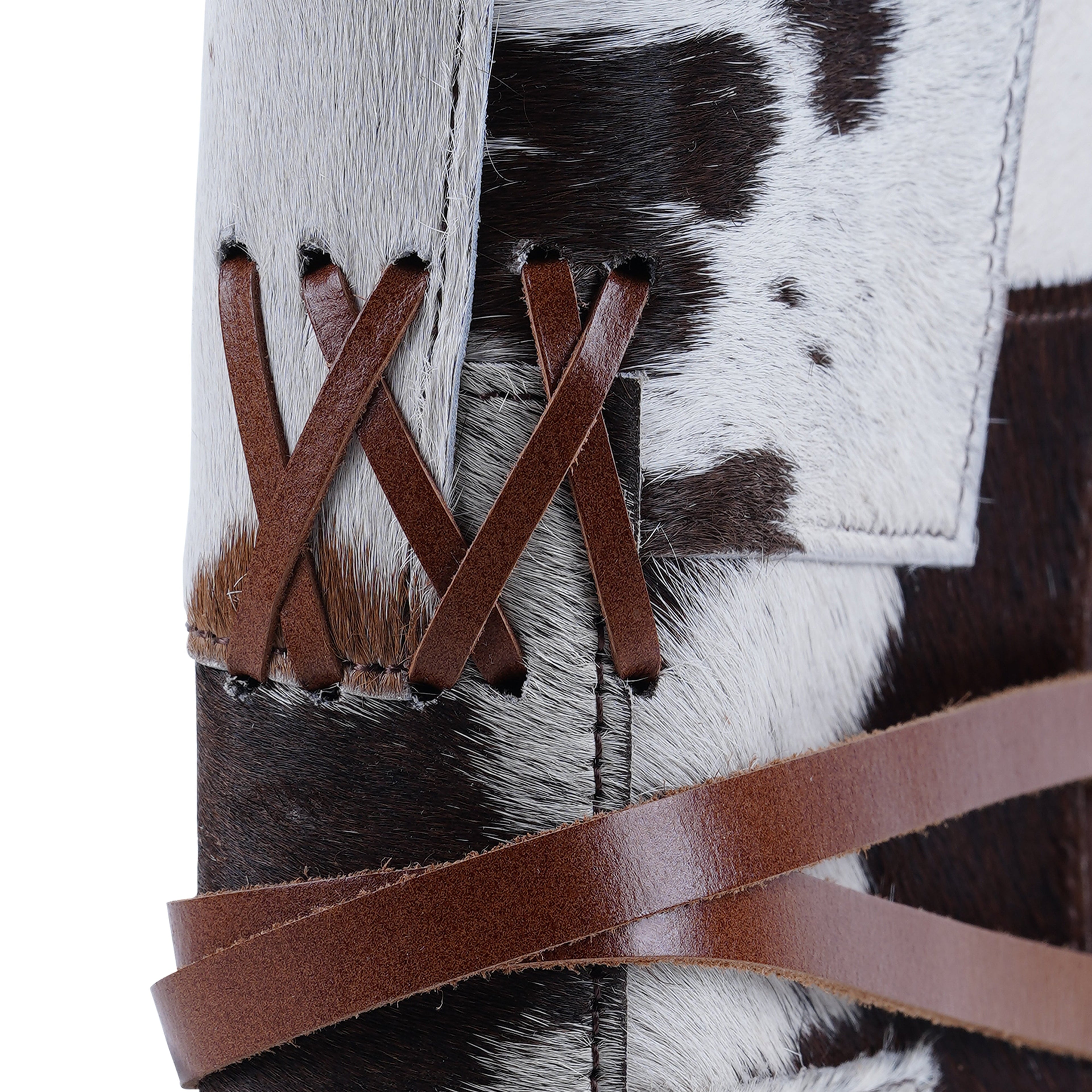 Handmade Cowhide Leather Journal | Rustic Tie-Closure Notebook