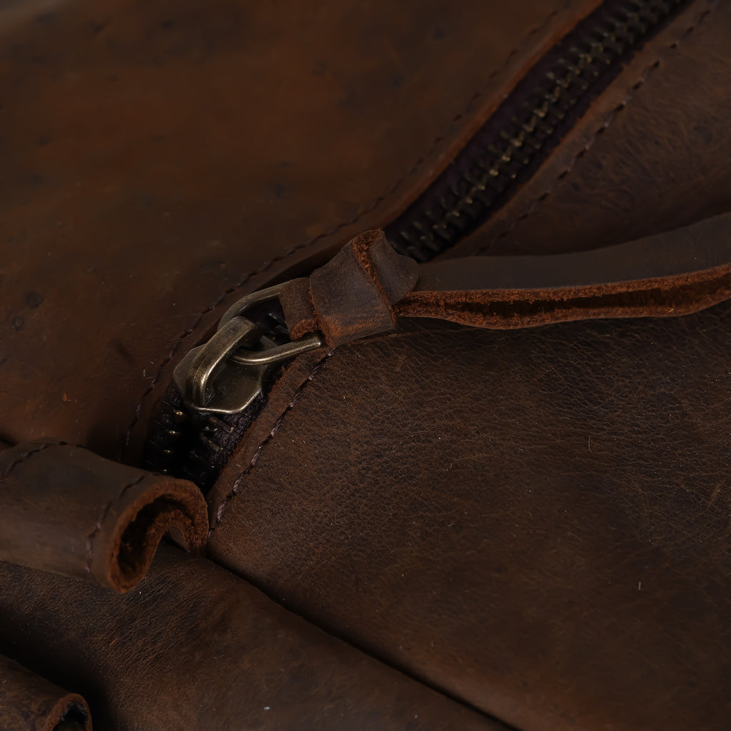 The Voyager - Handmade Leather Duffel Bag for Travel & Weekends