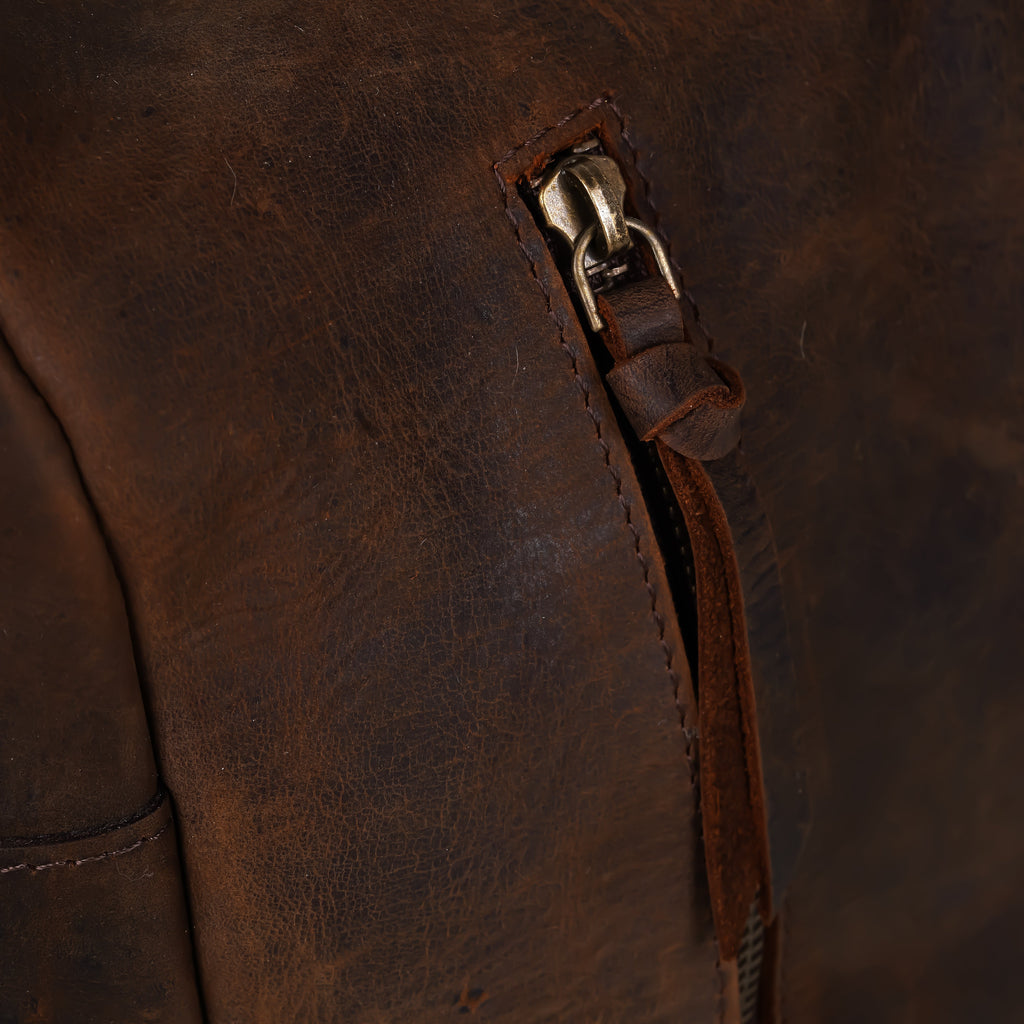 The Voyager - Handmade Leather Duffel Bag for Travel & Weekends