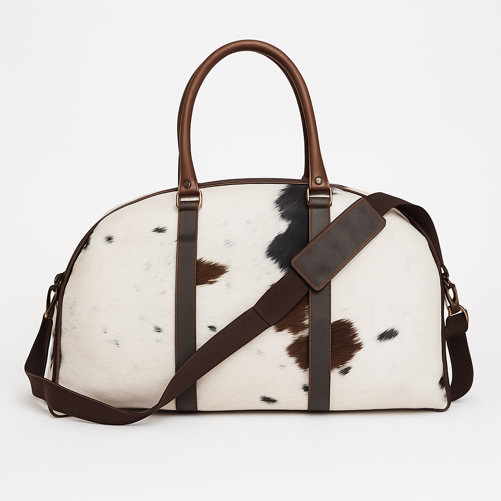 The Maverick - Cowhide Leather Weekender Bag for Bold Getaways