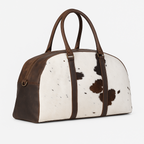 The Maverick - Cowhide Leather Weekender Bag for Bold Getaways