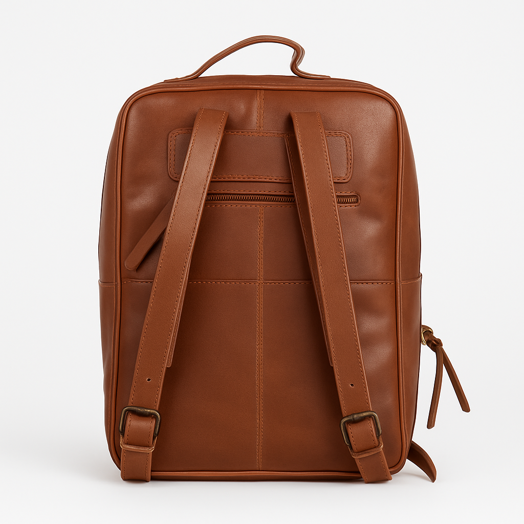 Luxe - Handmade Tan Leather Backpack for Travel, Work & Adventure