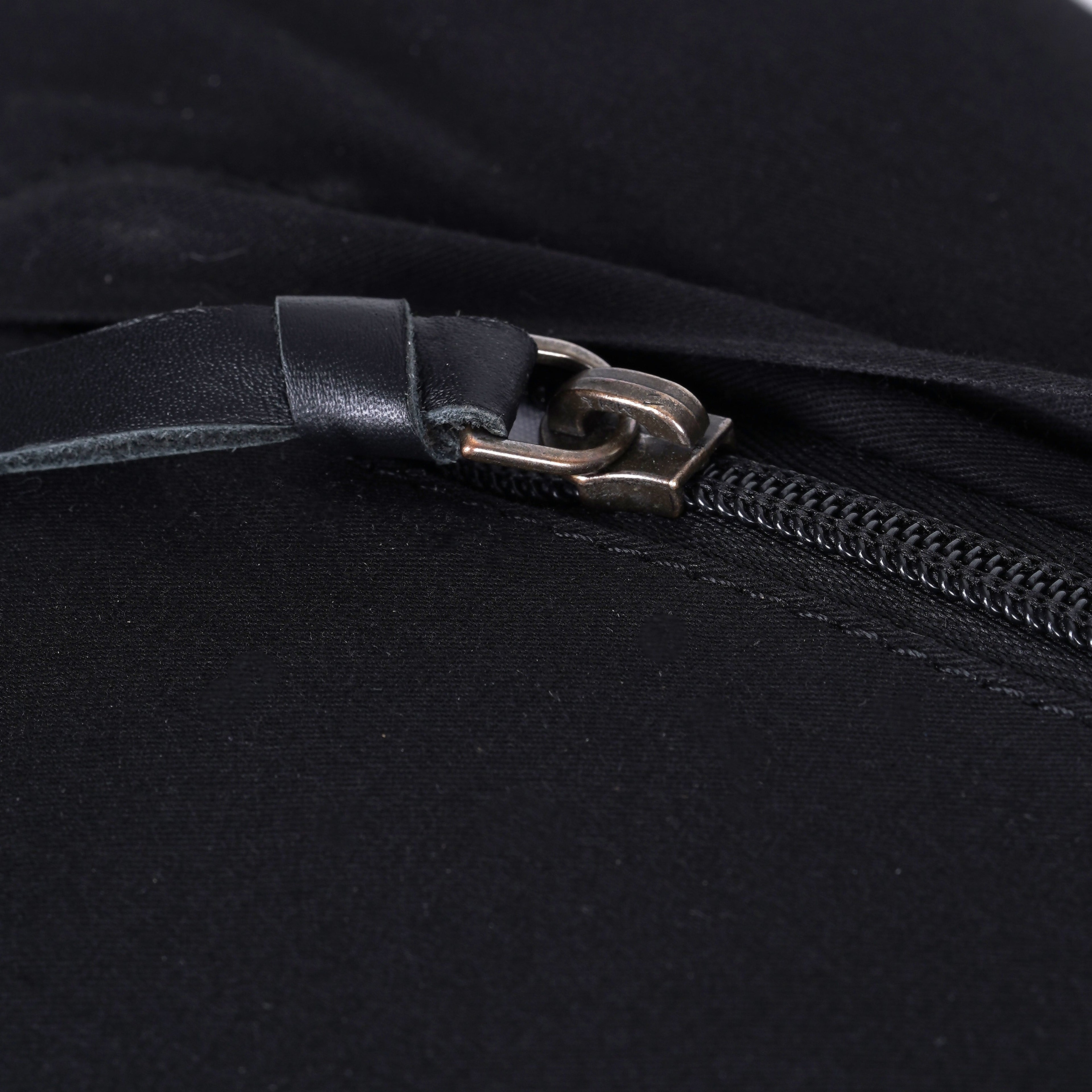 Luxury Black & White Cowhide Cushion - Rectangle Pillow Cover (Handcrafted)