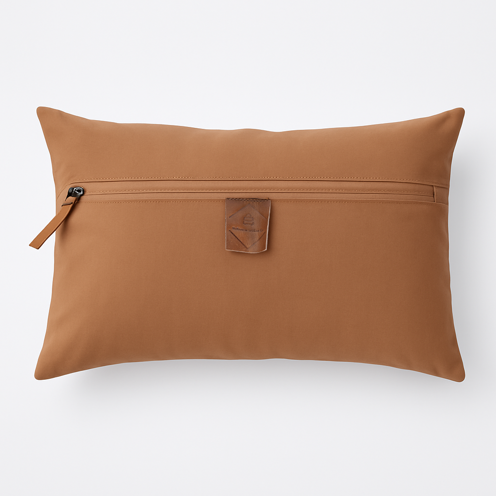 Luxury Brown & White Cowhide Cushion - Rectangle Pillow Cover