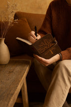 Handcrafted Leather Journal - Tree of Life Design | Leatherly