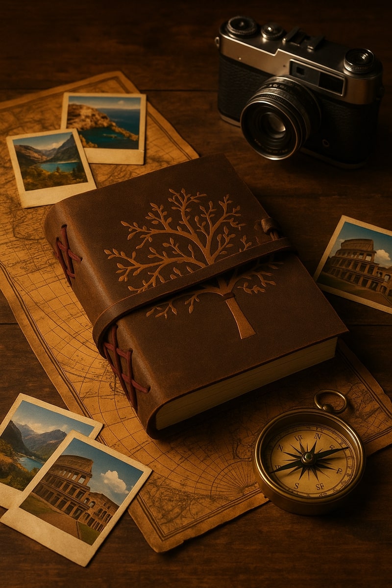 Handcrafted Leather Journal - Tree of Life Design | Leatherly