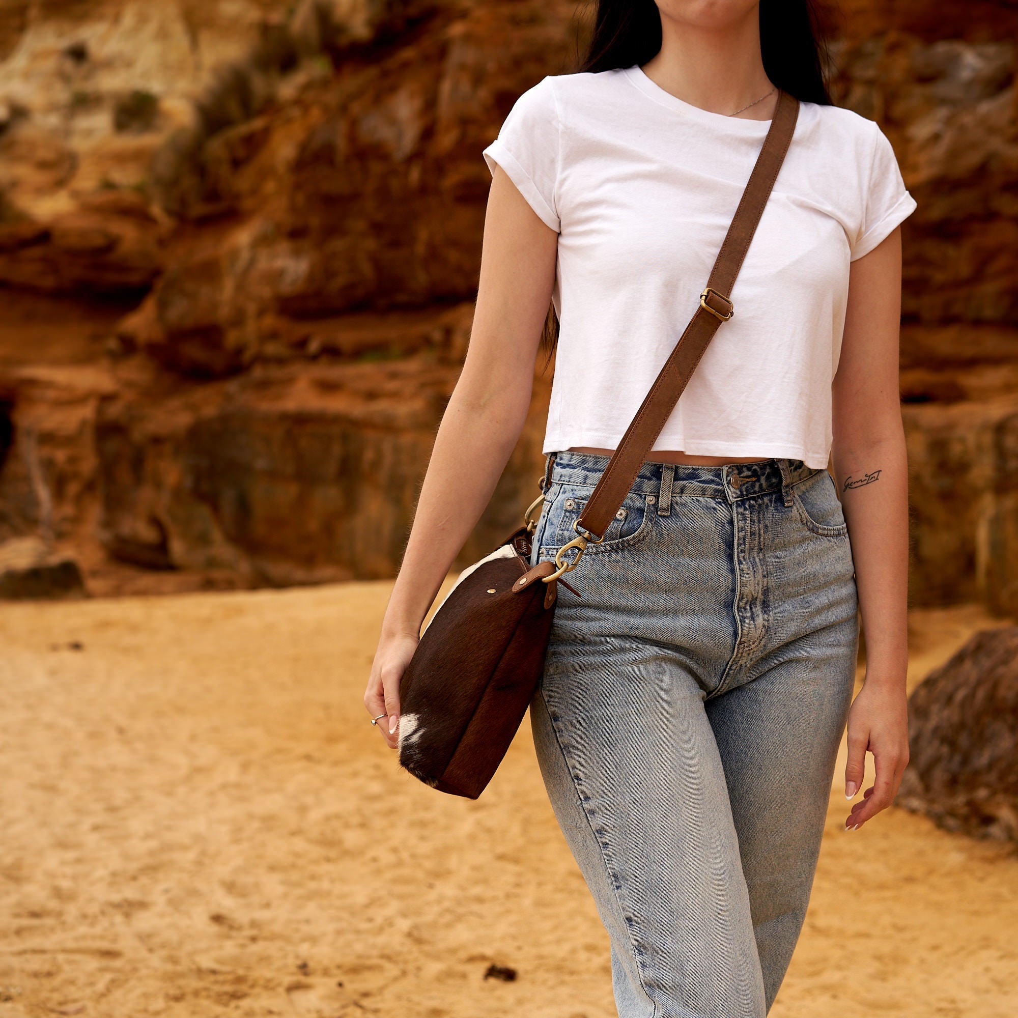 Cowhide Leather Bag - Esha