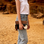 Cowhide Leather Clutch - Sofia.