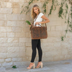 Rustic Leather Laptop Bag - Ivaan