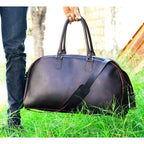 Artisanal Protection Handmade Leather Duffle Weekender bag