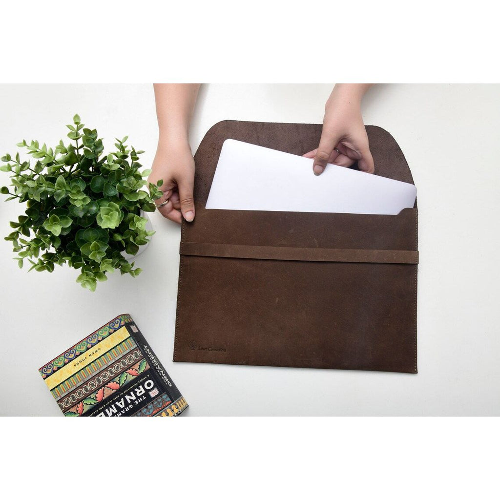 Personalized Professional Leather Macbook Sleeve