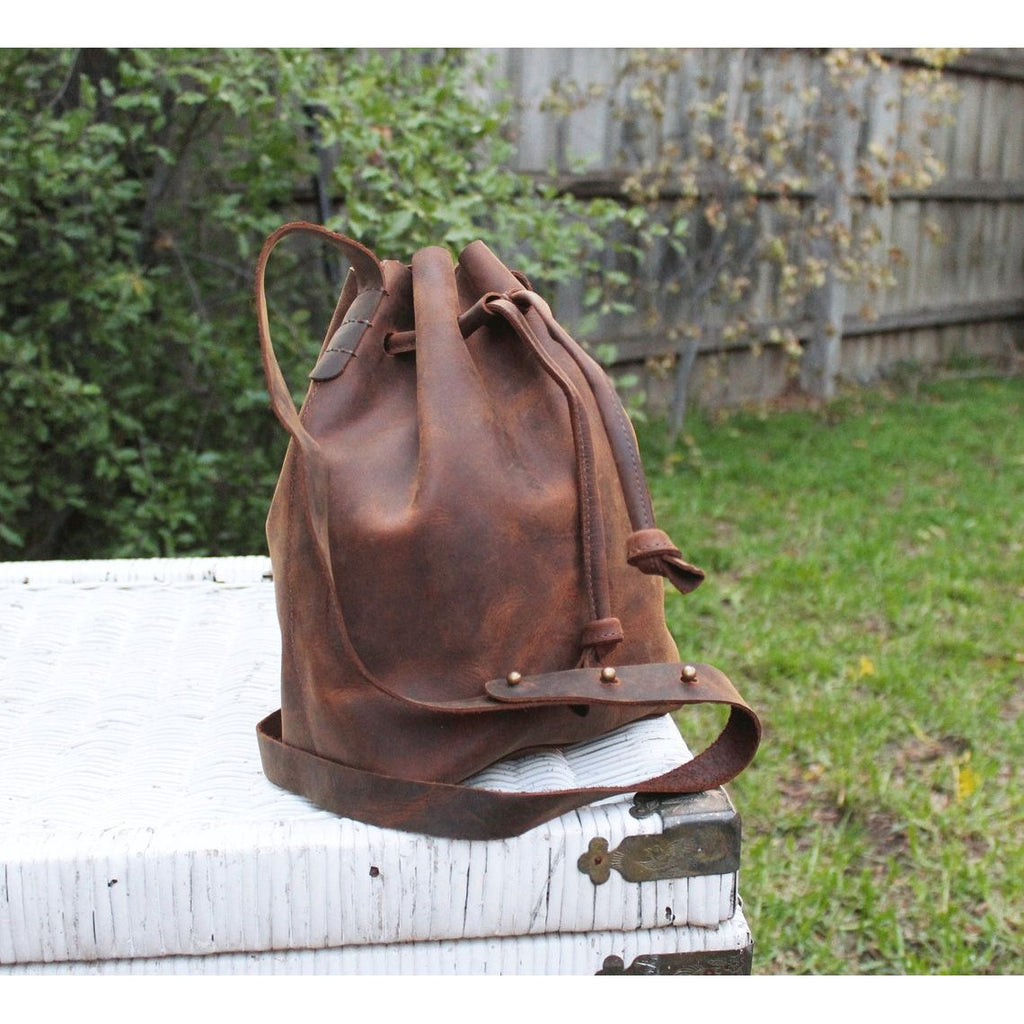 Tan Temptation Leather Crossbody Bag