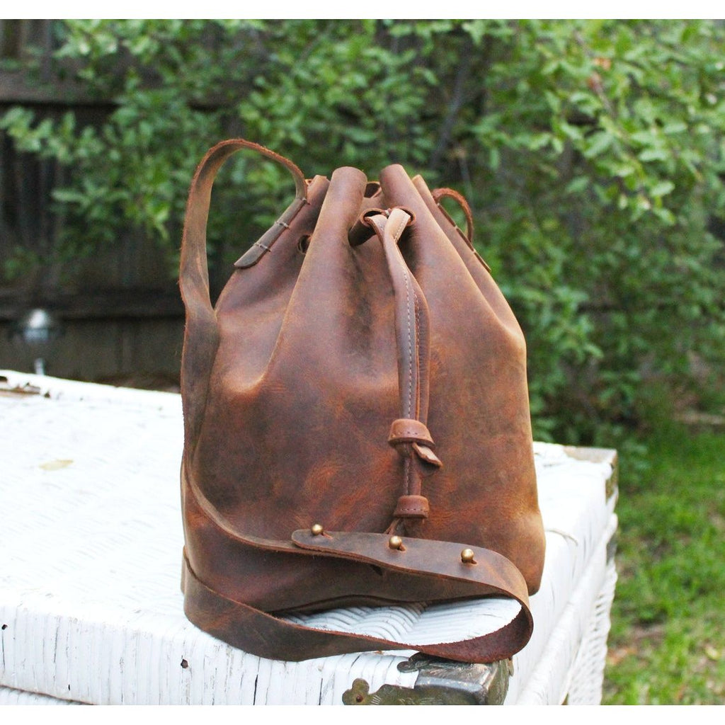 Tan Temptation Leather Crossbody Bag