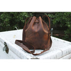 Tan Temptation Leather Crossbody Bag