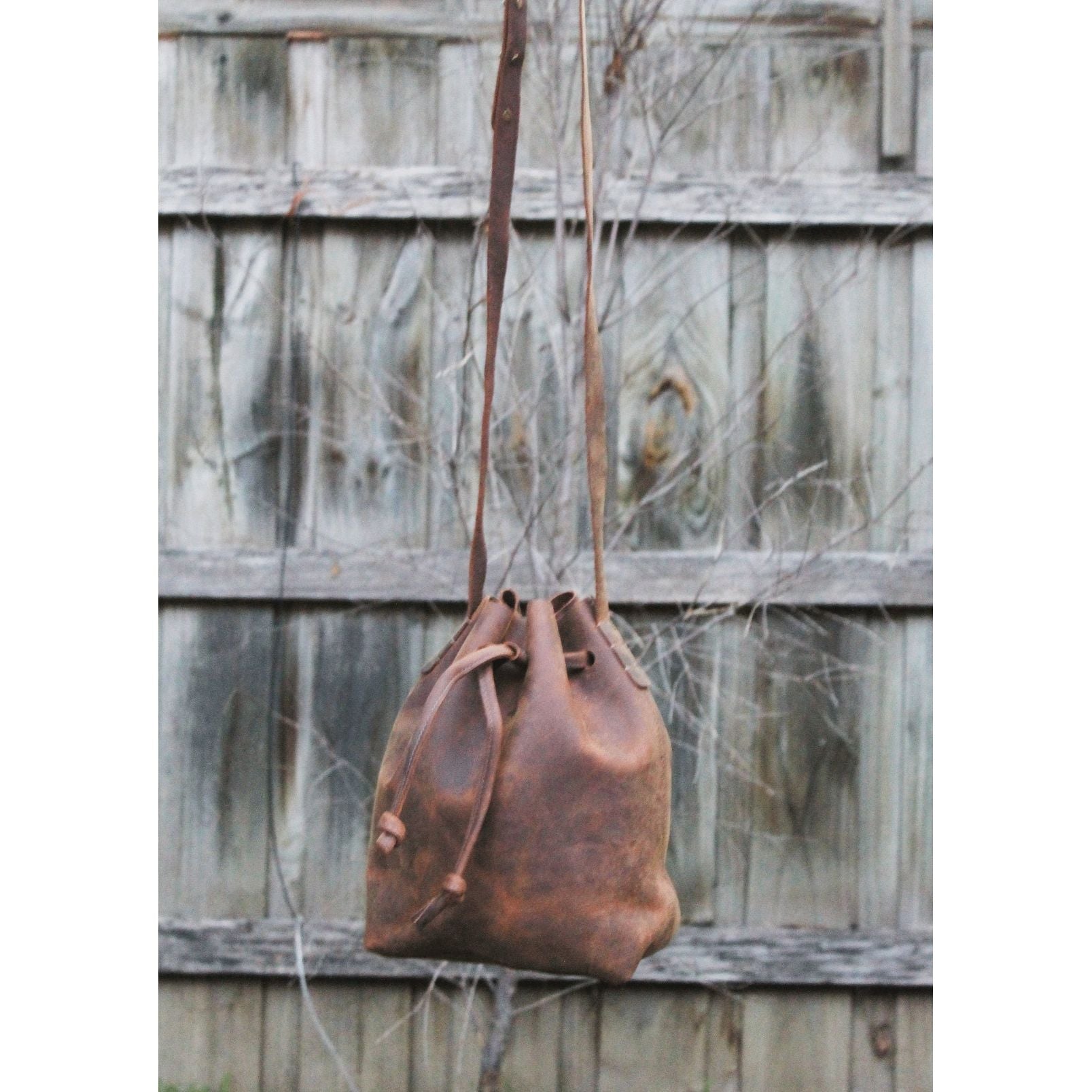 Tan Temptation Leather Crossbody Bag