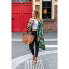 Customized Classic Brown Leather Tote Bag