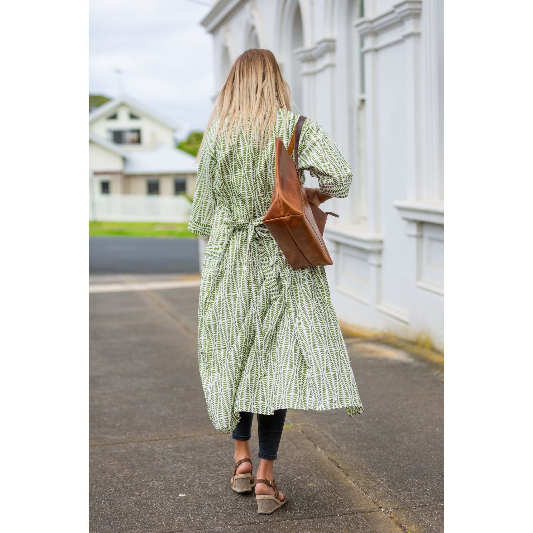 Customized Classic Brown Leather Tote Bag
