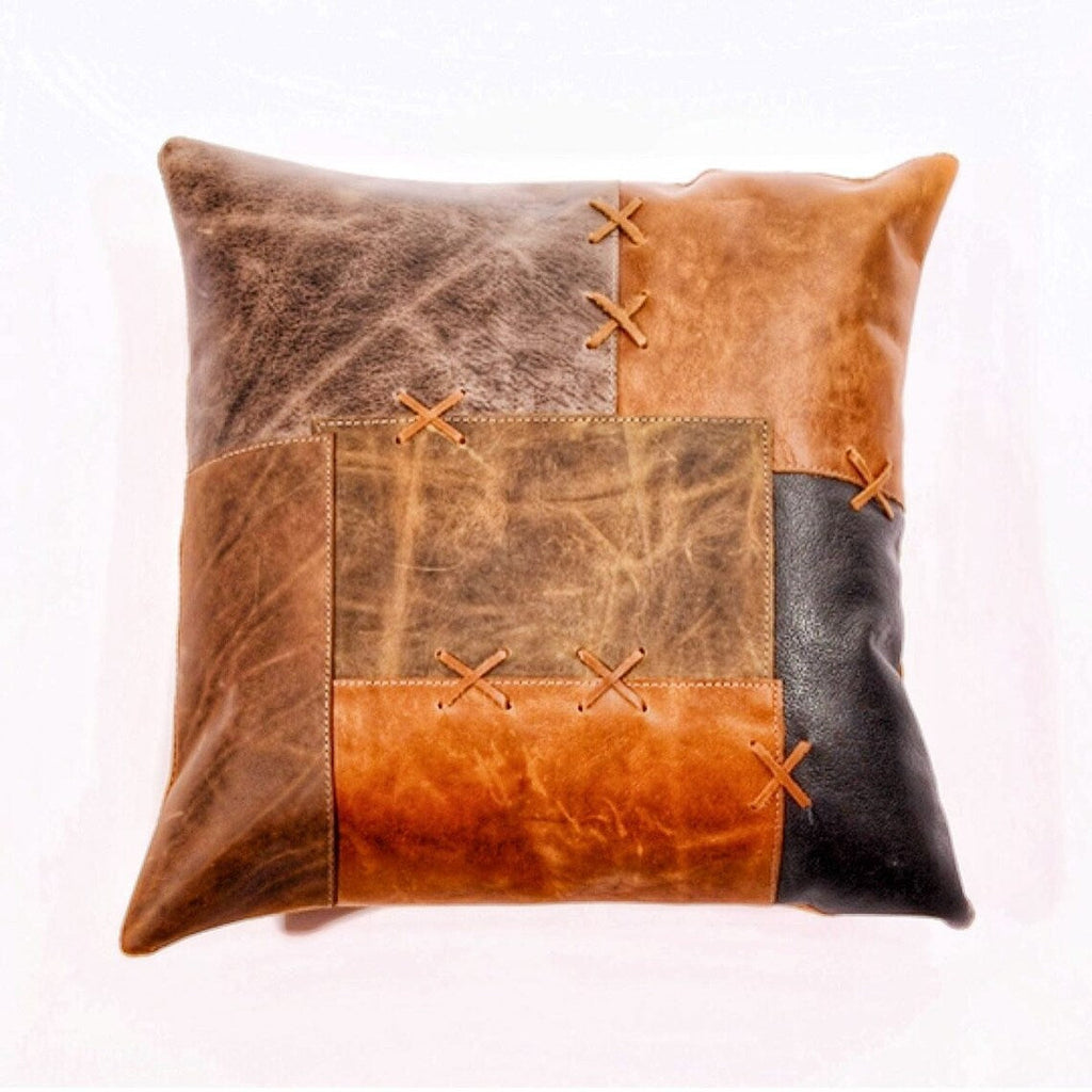 Timeless Vintage Charm Leather Cushion Cover