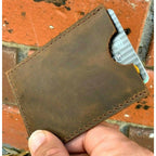 Rustic Elegance Leather Card Holder