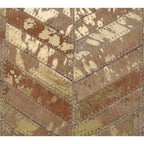 Bohemian Cowhide Leather Cushion Pillow Covers