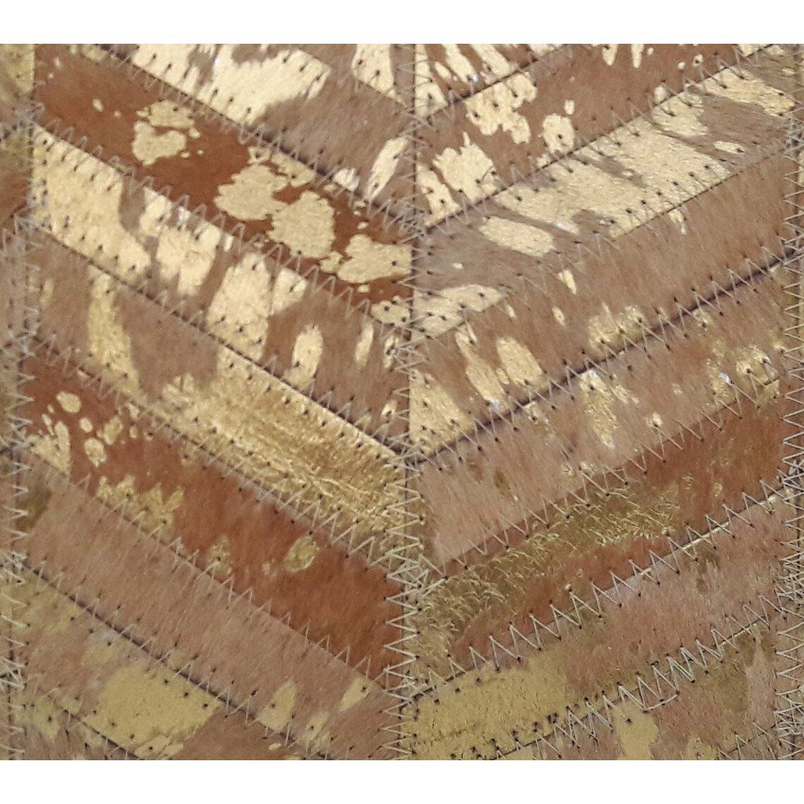 Bohemian Cowhide Leather Cushion Pillow Covers