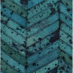 Stunning Cowhide Ocean Blues Cushion