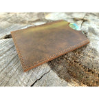 Rustic Elegance Leather Card Holder