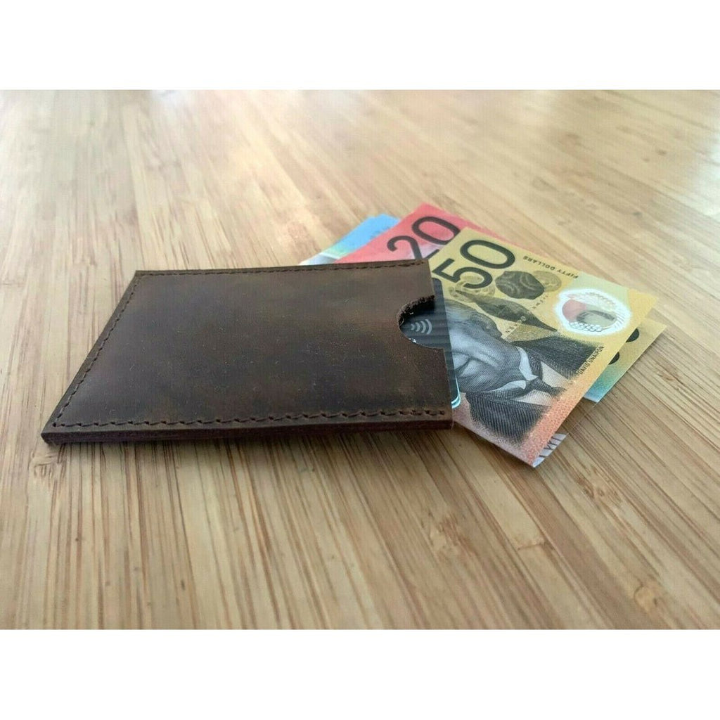 Rustic Elegance Leather Card Holder