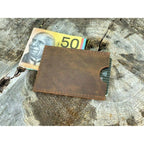 Rustic Elegance Leather Card Holder