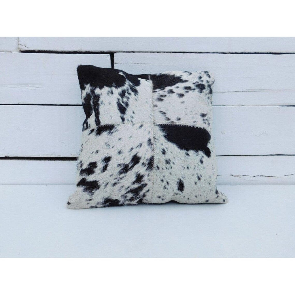 Exotic Cowhide Touch Leather Cushion Pillow Covers