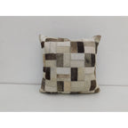 Stylish Cowhide Accent Leather Cushion Pillow Covers