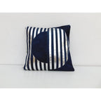 Genuine Blue Charm Cowhide Leather Cushion