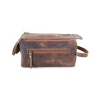 Large Mens Leather Toiletry Bag