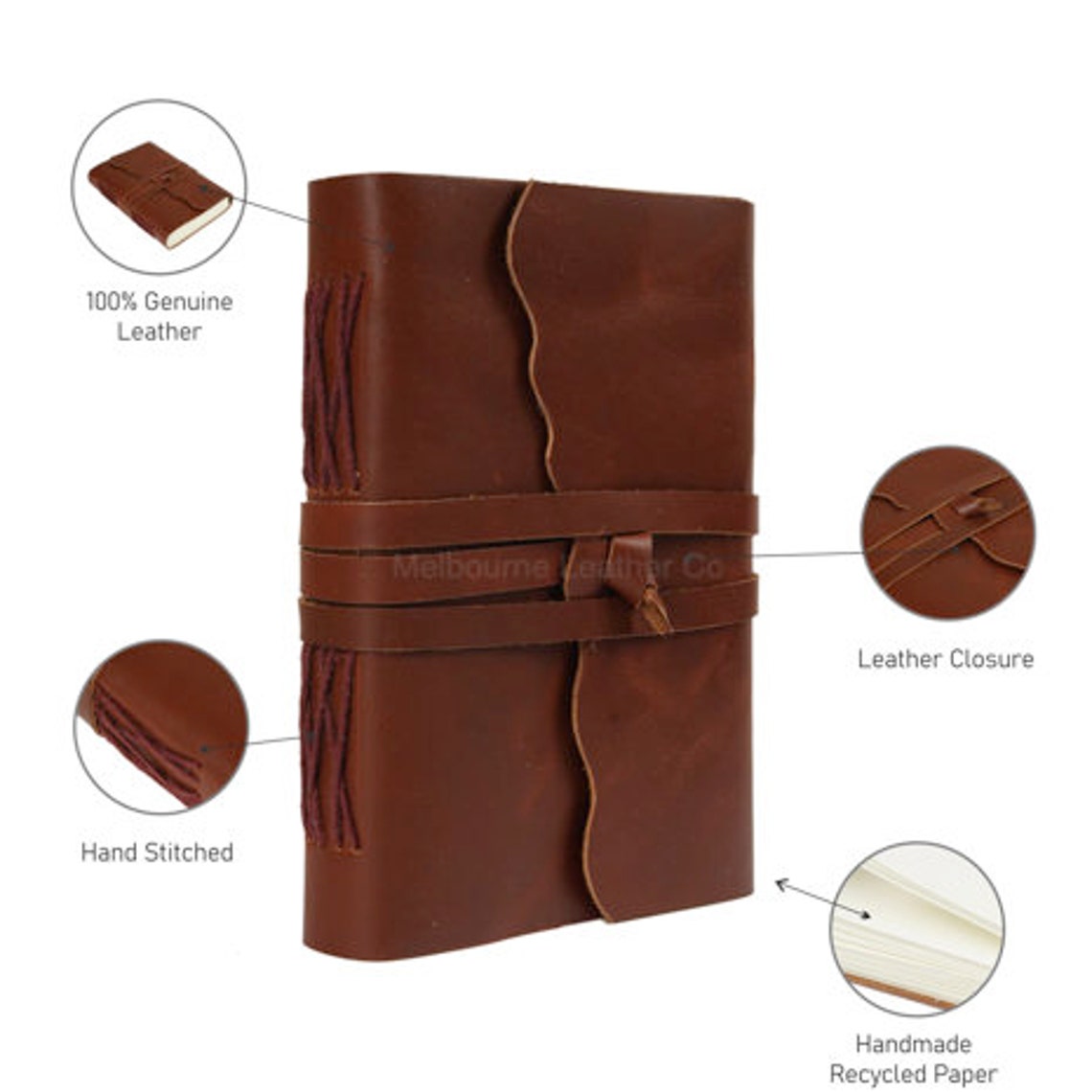 Earthly Delight Recycled Paper Leather Journal