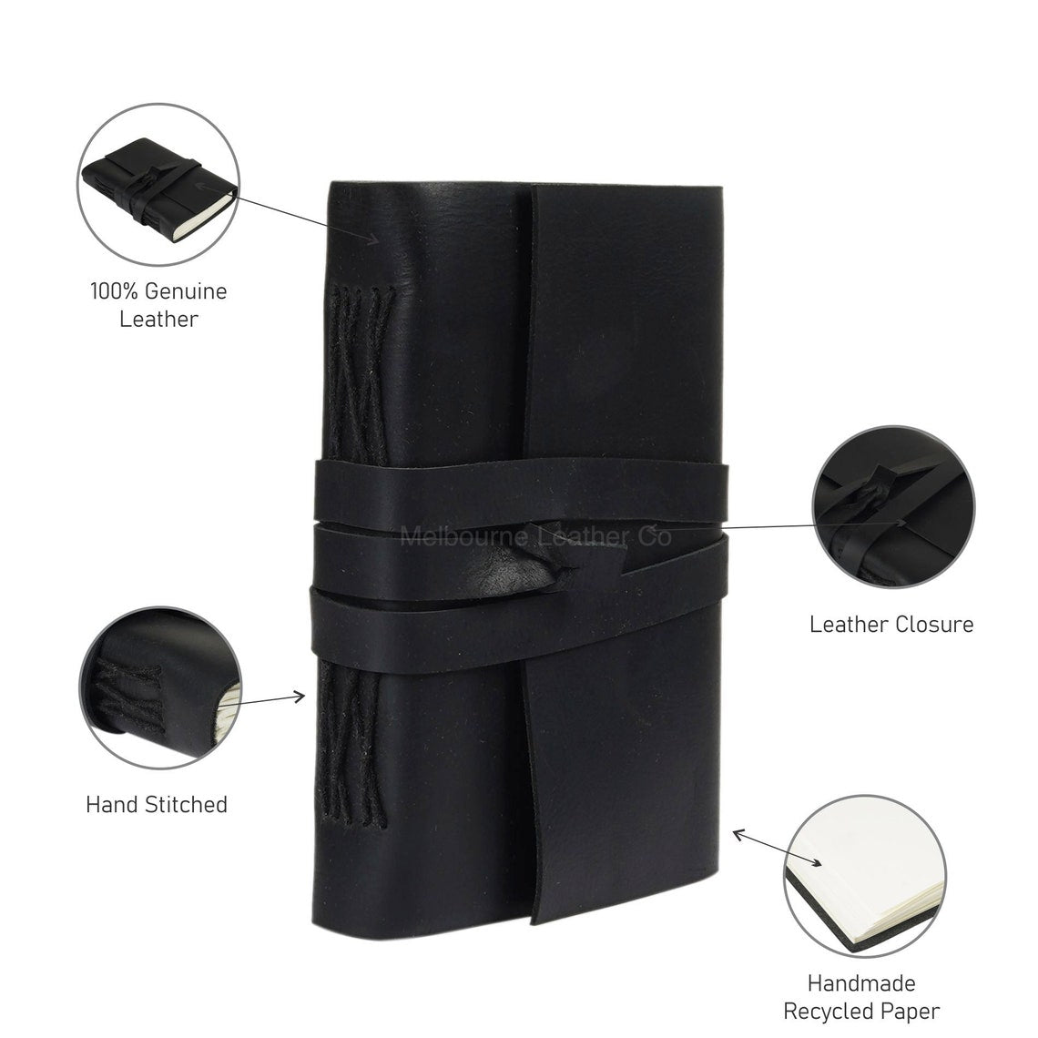 Second Life Stories Recycled Rag Paper Journal