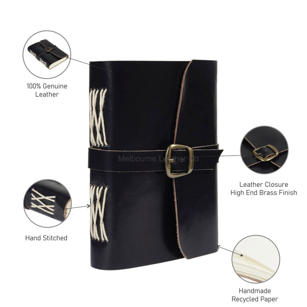 Eco-Chic Essential Vintage Leather Journal