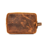 Rustic Groomsmen Essential Personalized Leather Dopp Kit