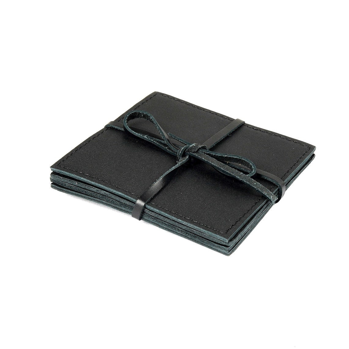 Customized Elegance Leather Coaster Set