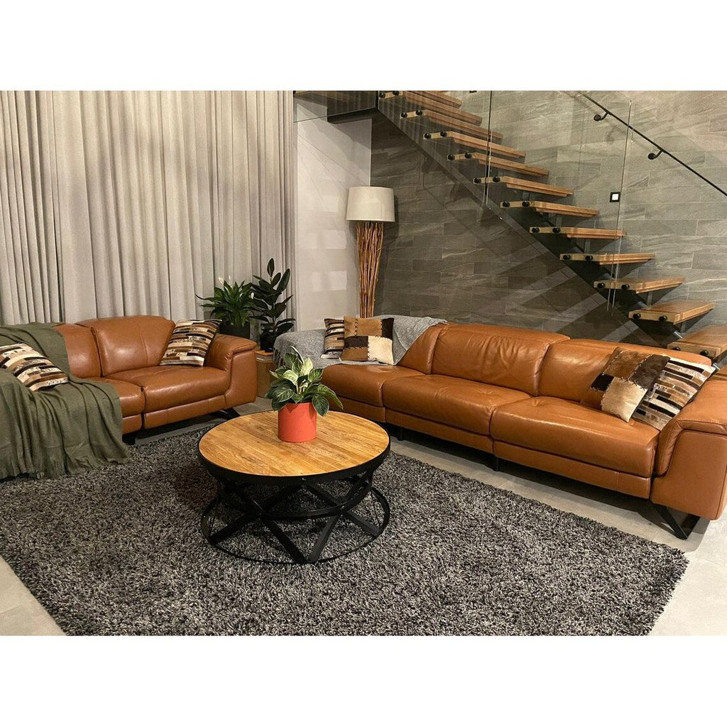 Sleek Cowhide Charm Black and White Leather Cushion Pillow Covers