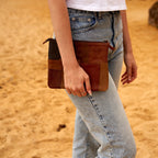 Patchwork Perfection Leather Clutch