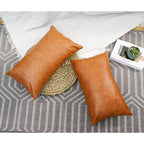 Elegant Leather Genuine Leather Cushion Cover