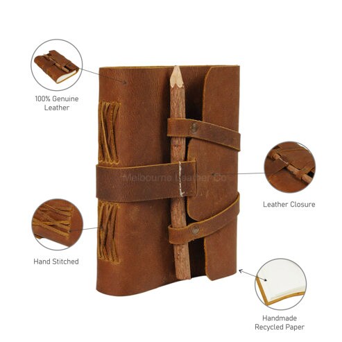 Classic Vintage Charm Leather Journal