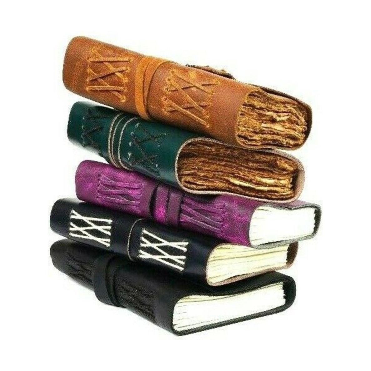 Duo of Nostalgia Vintage Leather Journals